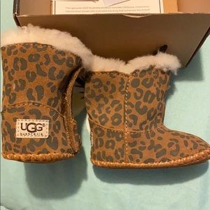 UGG Infant Cassie Lined Leopard Brown Boot